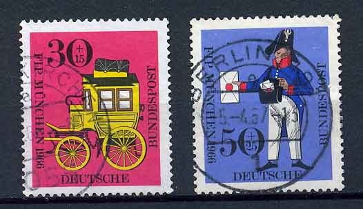 Germany : Michel 516 and 517 from 1966 - used<br>(#623)