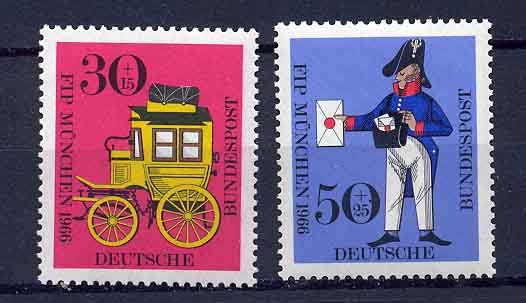 Germany : Michel 516 and 517 from 1966 - mint NH<br>(#624)