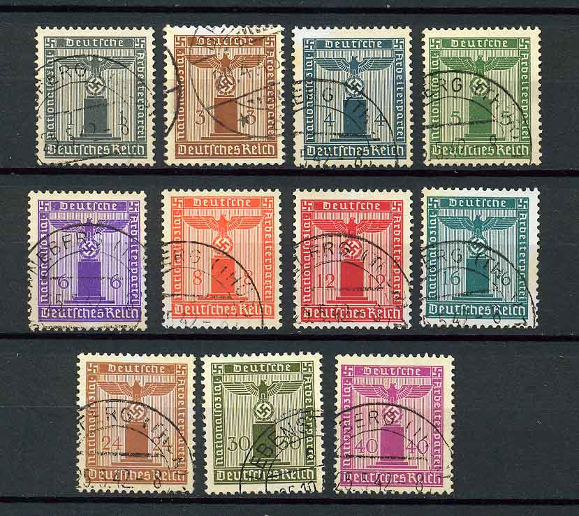 German Reich : Nazi Party Emblem set 1942 - used - $400<br>(#627